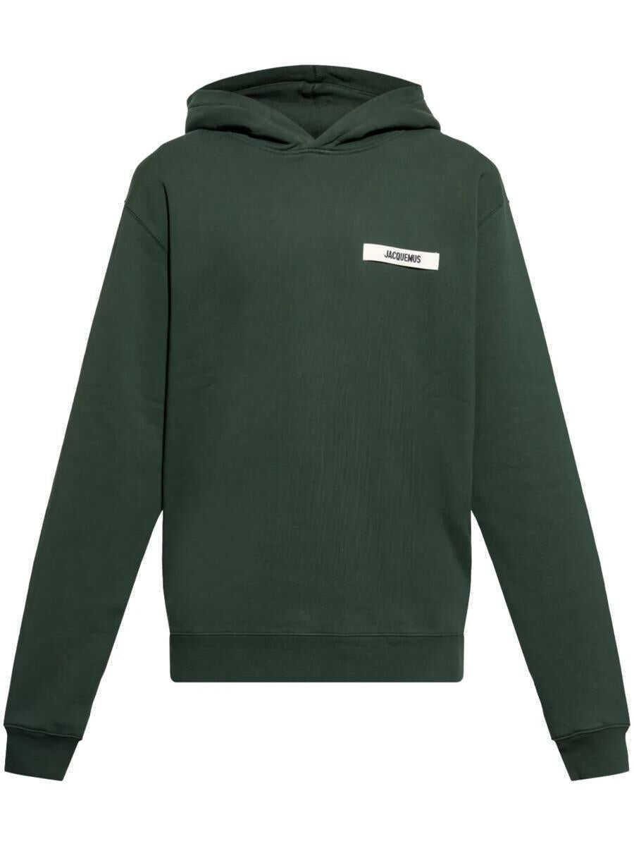 Bluze de trening JACQUEMUS Jacquemus Gros Grain Hoodie GREEN Barbati (BM 17572851) 1