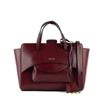 Genti de mana Hidesins Bordeaux Leather Bag Flap M Femei