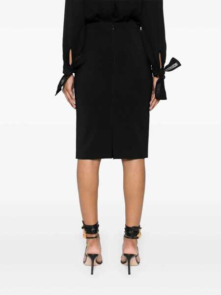 Fuste Elisabetta Franchi Elisabetta Franchi Midi Skirt Black Femei (BM 17574462) 4