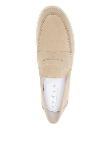Mocasini Hogan Hogan Cool Loafer Shoes Beige Barbati (BM 17574669) 4
