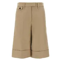 Pantaloni casual Brunello Cucinelli Turn-Up Bermuda Shorts Femei