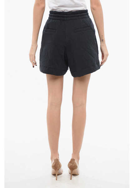 Pantaloni scurti Dries Van Noten Cotton Quilted Shorts Blue Femei (BM 17576509) 2