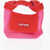 LAST FRAME Ribbed Two-Tone Tote Bag Pink