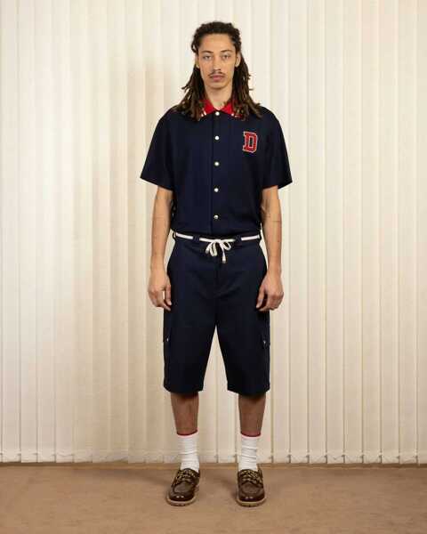 Pantaloni scurti DRLE DE MONSIEUR Drole De Monsieur shorts G.BS155.CO106.NY NY NAVY Ny Navy Barbati (BM 17576619) 4