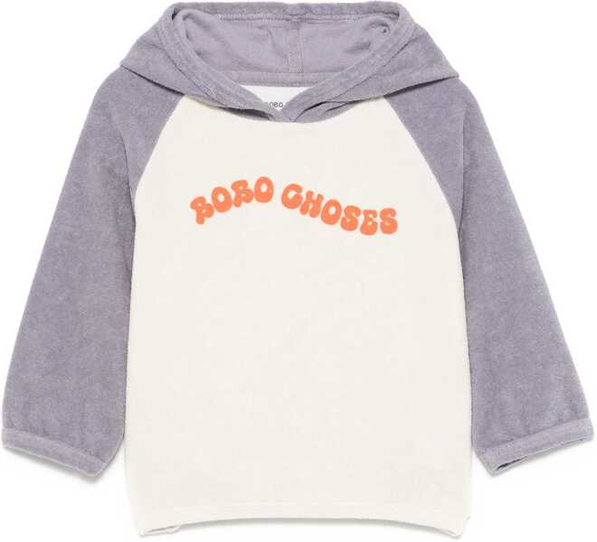 Bluze de trening Bobo Choses Wavy Bobo Choses Terry Cloth Hoodie BLUE Baieti (BM 17576737) 1