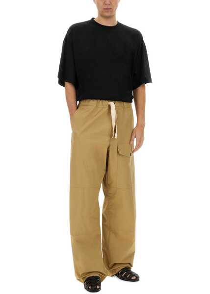 Pantaloni casual Dries Van Noten Cotton Pants BEIGE Barbati (BM 17576794) 2