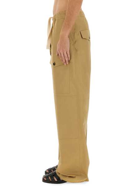 Pantaloni casual Dries Van Noten Cotton Pants BEIGE Barbati (BM 17576794) 4