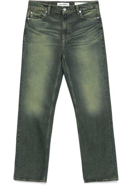 Blugi drepti OUR LEGACY Straight Leg Jeans GREEN Barbati (BM 17576866) 1