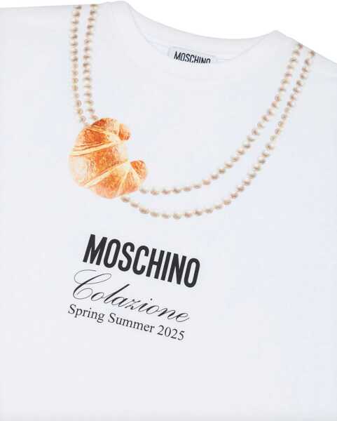 Tricouri Moschino Maxi T-Shirt WHITE Fete (BM 17576893) 3