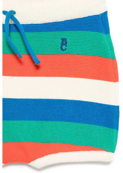 Pantaloni scurti Bobo Choses Striped Knitted Shorts WHITE Baieti (BM 17576911) 3
