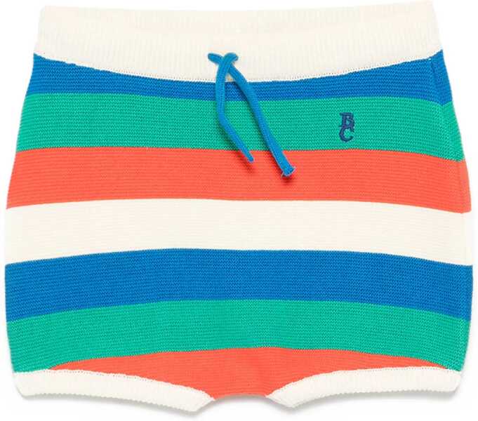 Pantaloni scurti Bobo Choses Striped Knitted Shorts WHITE Baieti (BM 17576911) 1