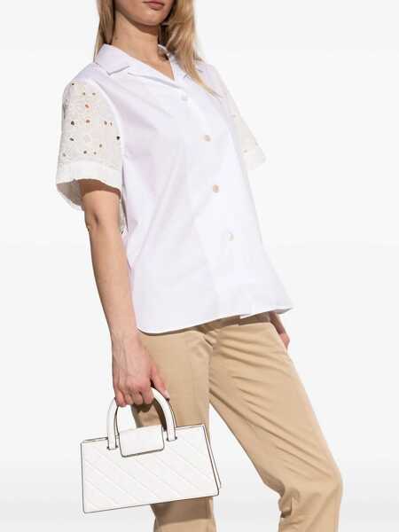 Genti de umar Tory Burch Fleming East-West Shopper Bag WHITE Femei (BM 17576953) 2