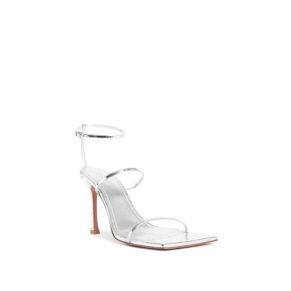 Sandale AMINA MUADDI Amina Muaddi Maya Leather Sandals Silver Femei (BM 17577303) 2