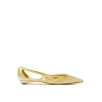 Pantofi fara toc Prada Dama - Pantofi fara toc Prada Prada Satin Ballerina Flats Yellow Femei (BM 17577324) - B-mall.ro