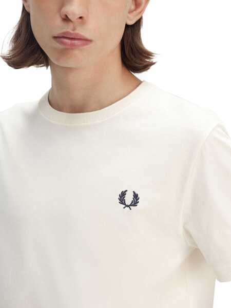 Tricouri Fred Perry Classic T-Shirt IVORY Barbati (BM 17577397) 2