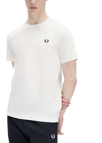 Tricouri Fred Perry Classic T-Shirt WHITE Barbati (BM 17577433) 3