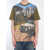 MONCLER MERCEDES Printed T-Shirt GREEN