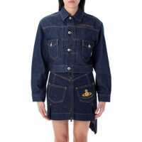 Geci Vivienne Westwood Cropped Marlene Denim Jacket Femei