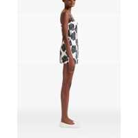 Imbracaminte Dama pagina 350 - Rochii Marni Marni Bonded Poplin Mini Dress WHITE BLACK ROSE Femei (BM 17579151) - B-mall.ro