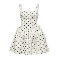 Rochii Self-Portrait Polka Dot Satin Mini Dress Femei