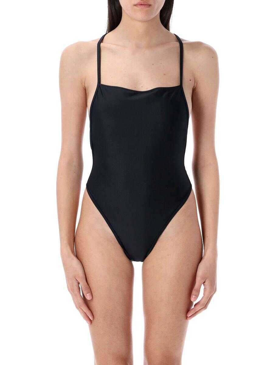Costume de baie MARINE SERRE Marine Serre One-Piece Swimwear Black Femei (BM 17579427) 1