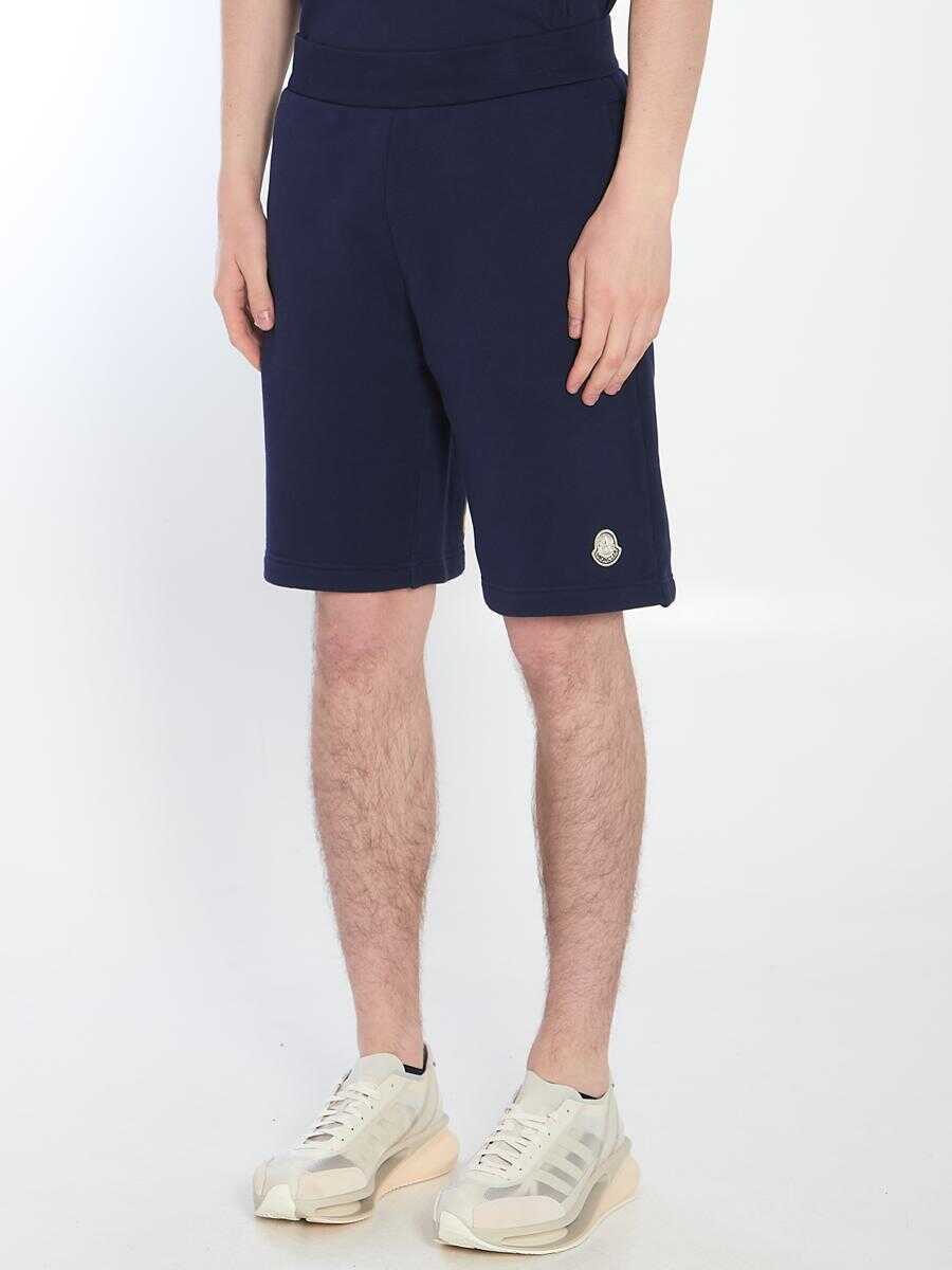 Pantaloni MONCLER MERCEDES Cotton Bermuda Shorts BLUE Barbati (BM 17579442) 2