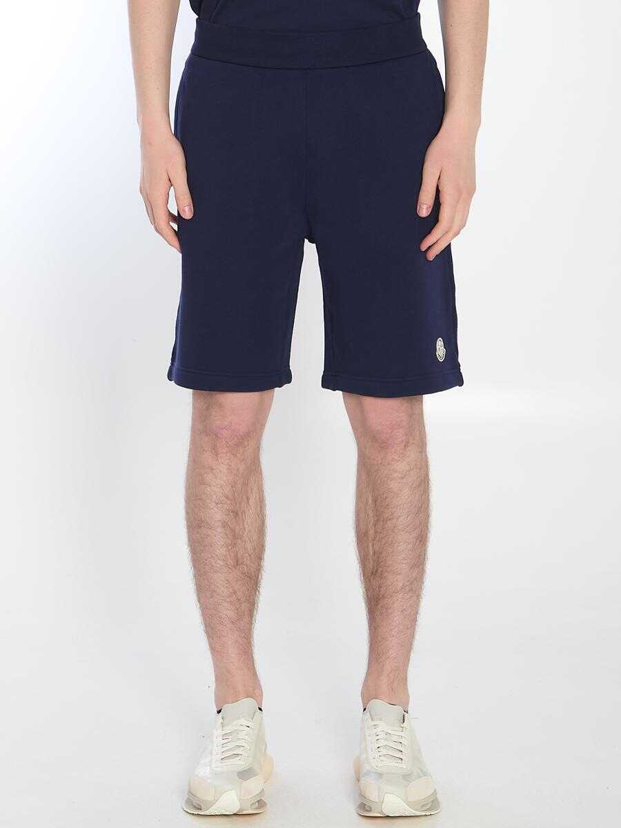 Pantaloni MONCLER MERCEDES Cotton Bermuda Shorts BLUE Barbati (BM 17579442) 1