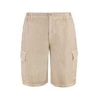 Pantaloni 120% Lino Linen Bermuda-Shorts Barbati