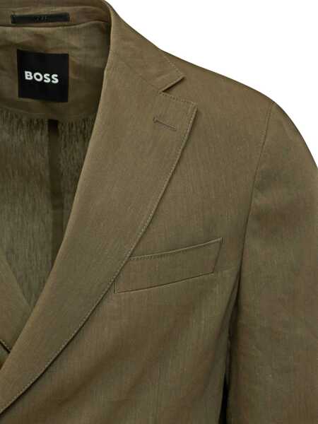 Sacouri Hugo Boss Boss P-Hanry Blazer GREEN Barbati (BM 17580732) 4