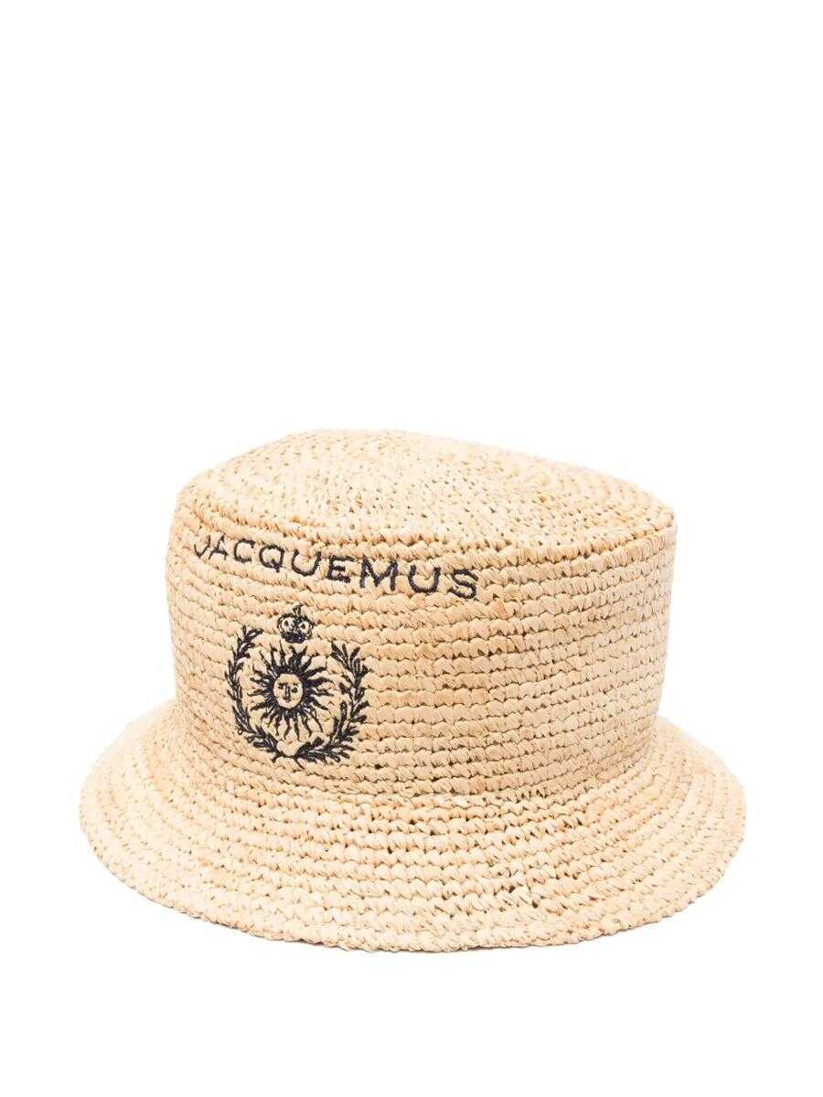 Palarii JACQUEMUS Jacquemus Le Bob Peach Bucket Hat Beige Femei (BM 17581998) 1
