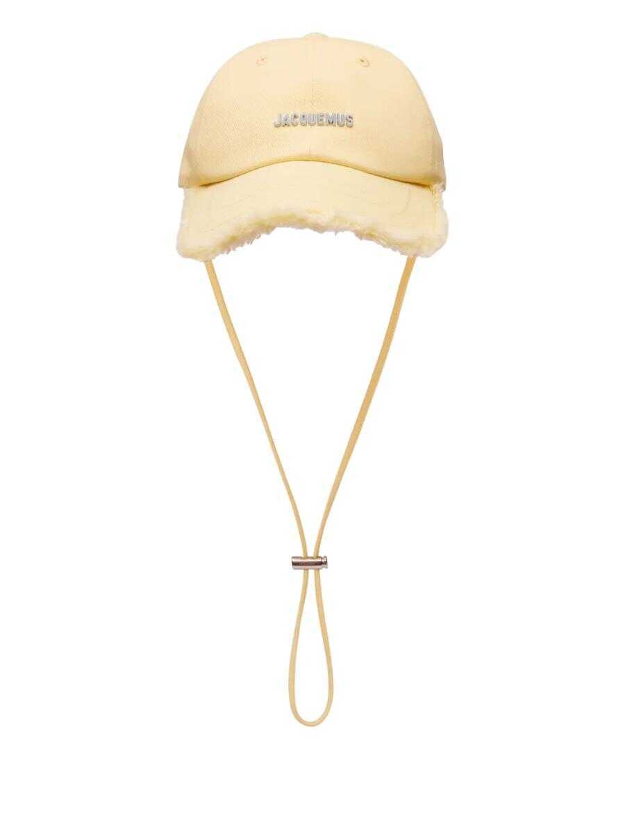 Sepci JACQUEMUS Jacquemus La Casquette Artichaut Baseball Cap Yellow Femei (BM 17582046) 1