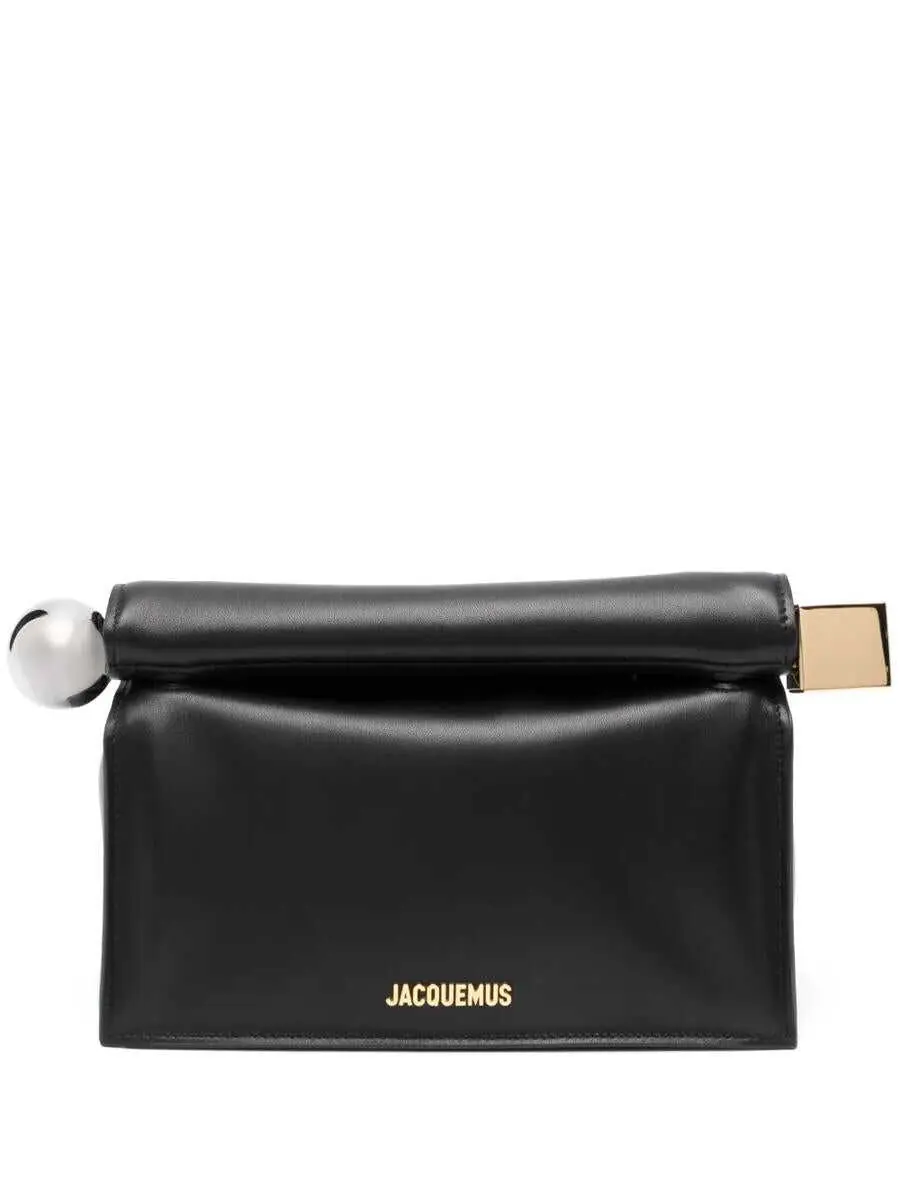 Genti de mana JACQUEMUS Jacquemus La Pochette Rond Carr Shoulder Bag Black Femei (BM 17582085) 1