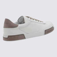 Pantofi sport Dolce & Gabbana pentru Barbati - Sneakers Dolce & Gabbana Dolce & Gabbana White And Beige Leather Sneakers Grey Barbati (BM 17582274) - B-mall.ro