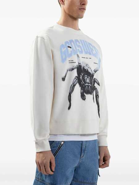Pulovere GCDS Gcds Sweatshirt Crew-Neck Spider Beige Barbati (BM 17582415) 4
