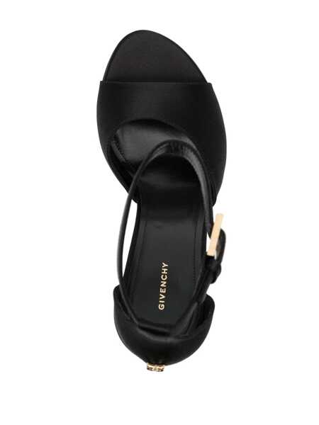 Pantofi cu toc Givenchy Givenchy 4G Liquid Sandals Black Femei (BM 17582694) 4