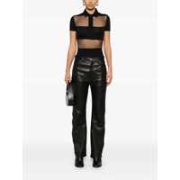 Imbracaminte Dama pagina 523 - Tricouri Polo COPERNI Coperni Striped Polo Top Black Femei (BM 17583408) - B-mall.ro