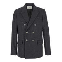 Geci AMI Paris pentru Barbati - Geci AMI Paris AMI Paris Jackets And Vests GREY Barbati (BM 17584293) - B-mall.ro