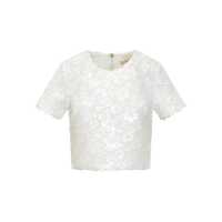 Topuri Michael Kors Floral Seq Crop Tee Femei