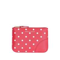 Genti de mana Comme Des Garçons Logo Detail Flat Leather Pouch Barbati