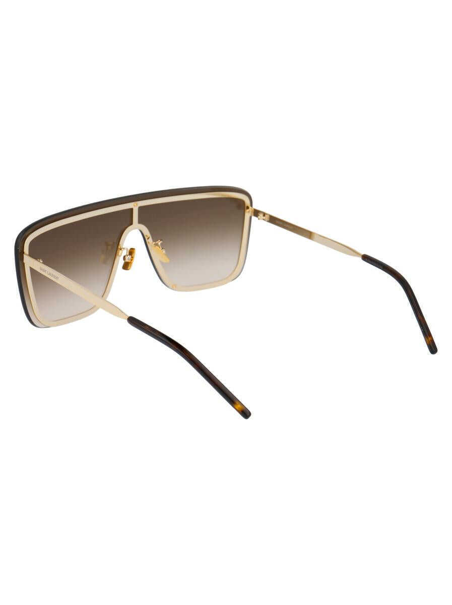 Ochelari de soare Saint Laurent Saint Laurent Eyewear Sunglasses 006 GOLD GOLD BROWN Femei (BM 17586543) 4