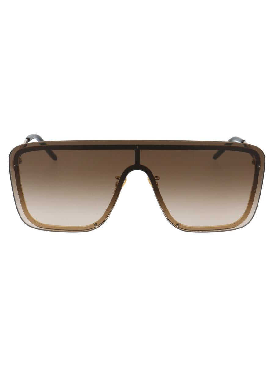 Ochelari de soare Saint Laurent Saint Laurent Eyewear Sunglasses 006 GOLD GOLD BROWN Femei (BM 17586543) 1