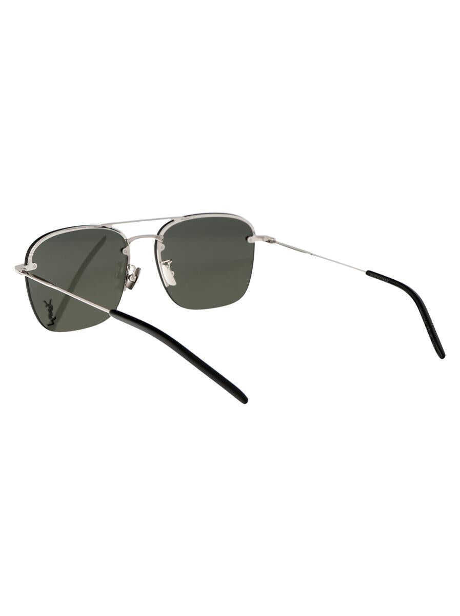 Ochelari de soare Saint Laurent Saint Laurent Eyewear Sunglasses 006 SILVER SILVER GREY Femei (BM 17586618) 4
