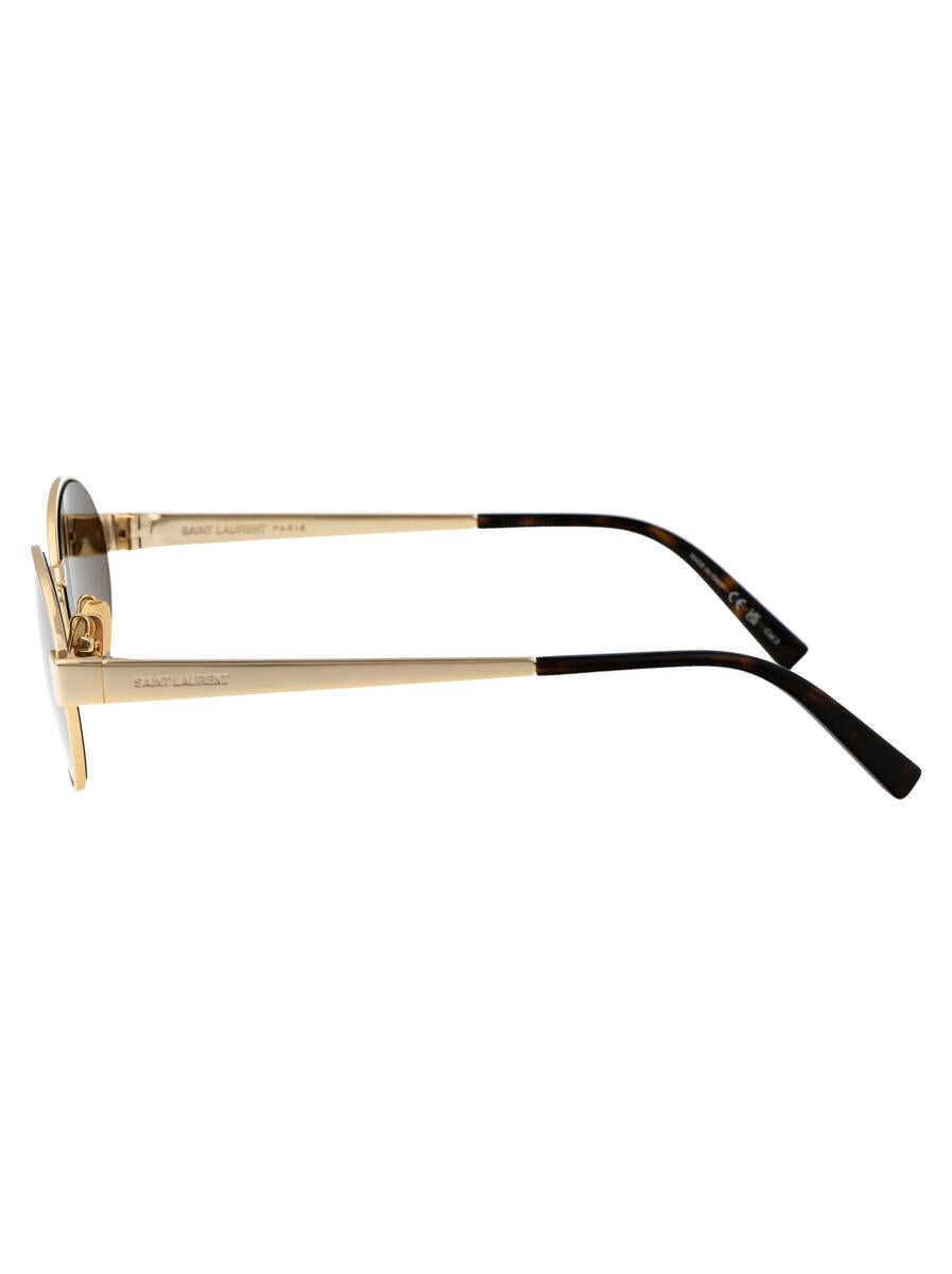 Ochelari de soare Saint Laurent Saint Laurent Eyewear Sunglasses 004 GOLD GOLD BROWN Femei (BM 17586708) 3