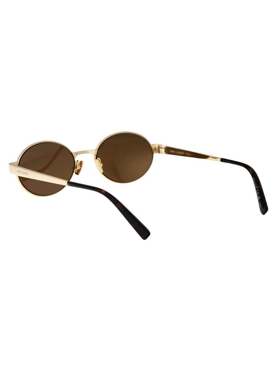 Ochelari de soare Saint Laurent Saint Laurent Eyewear Sunglasses 004 GOLD GOLD BROWN Femei (BM 17586708) 4