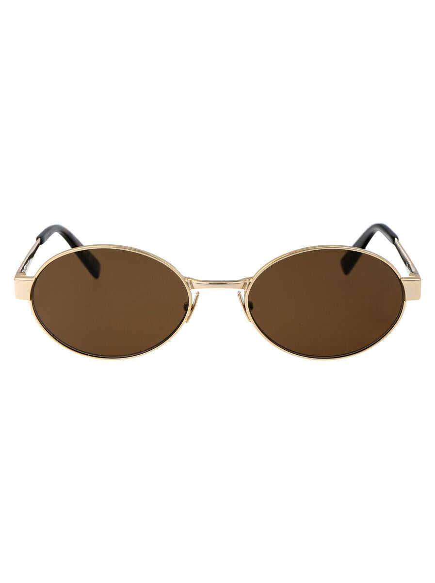 Ochelari de soare Saint Laurent Saint Laurent Eyewear Sunglasses 004 GOLD GOLD BROWN Femei (BM 17586708) 1