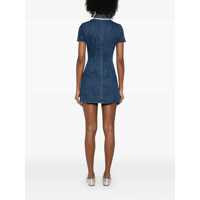 Imbracaminte Dama pagina 523 - Rochii Self-Portrait Blue Mini Dress With Rhinestoned Collar And Jewel Buttons With Crystals In Denim Woman BLUE Femei (BM 17586960) - B-mall.ro