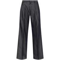 Pantaloni casual Grey Wide Pants With Concealed Closure In Wool Blend Woman Femei