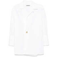 Camasi Darkpark White Cotton Shirt With Button Detail Femei