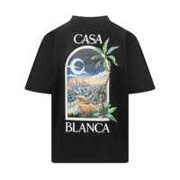 Imbracaminte Dama pagina 523 - Topuri Casablanca Casablanca The Night Print Tee Black Femei (BM 17587542) - B-mall.ro