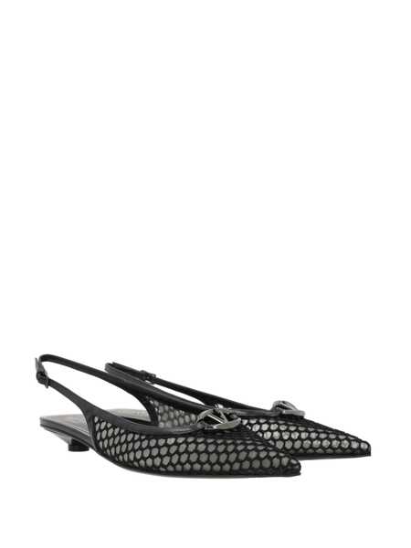 Pantofi cu toc Valentino Garavani Pointed slingback ballet flats 20 mm Black Femei (BM 17587833) 2